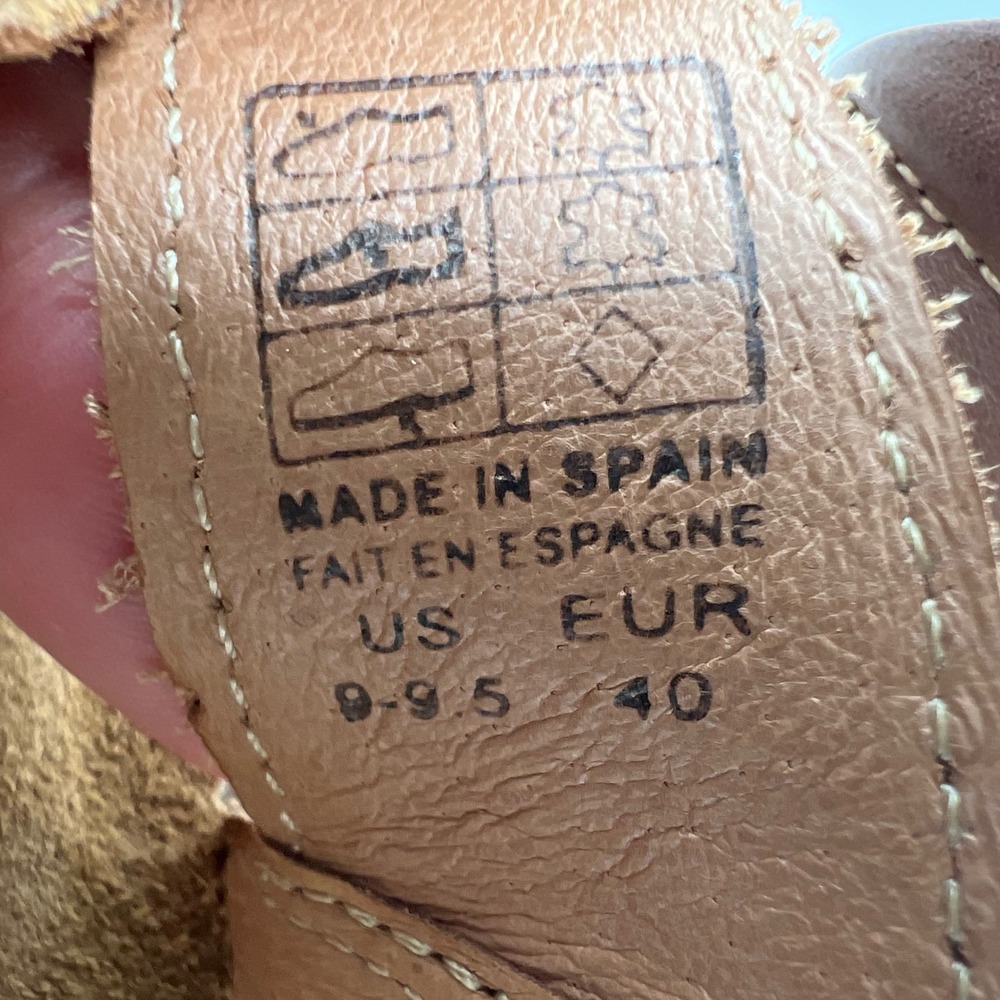 Taos Women's Sadie Sandal Earth Orange Brown Cork Made in Spain Womens 9-9.5 - Picture 6 of 6